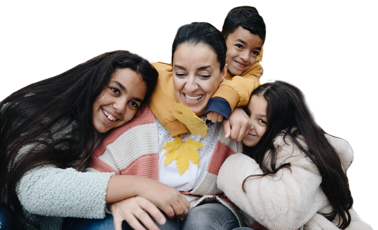 Happy Family With Home Security